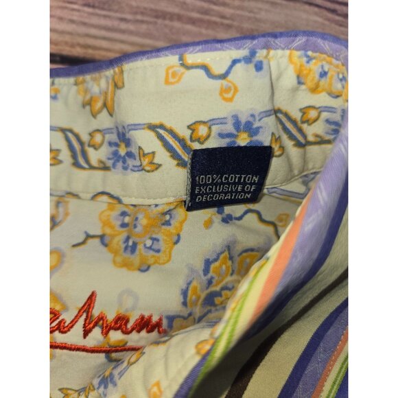 $178 Robert Graham Mens Striped Contrast Long Sleeve Shirt XL - Picture 6 of 10